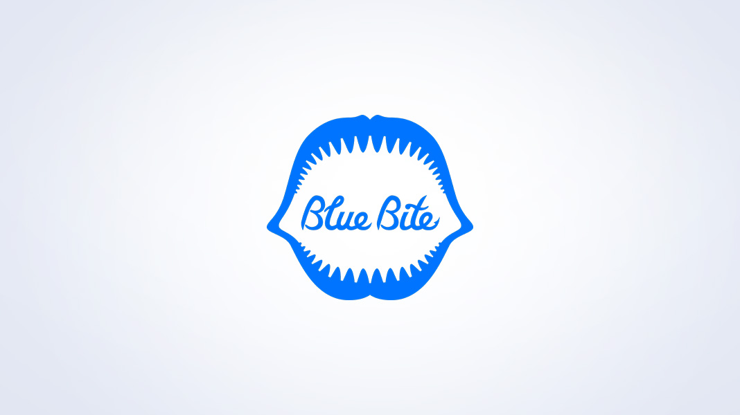 Blue Bite logo on a white background.