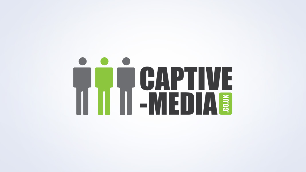 Captive Media logo featuring three stylized human figures in grey and green beside the text “Captive Media.co.uk.”